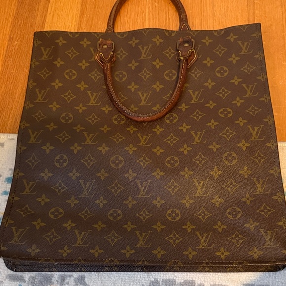 LOUIS VUITTON Monogram SAC PLAT Bag Vintage - Picture 15 of 16